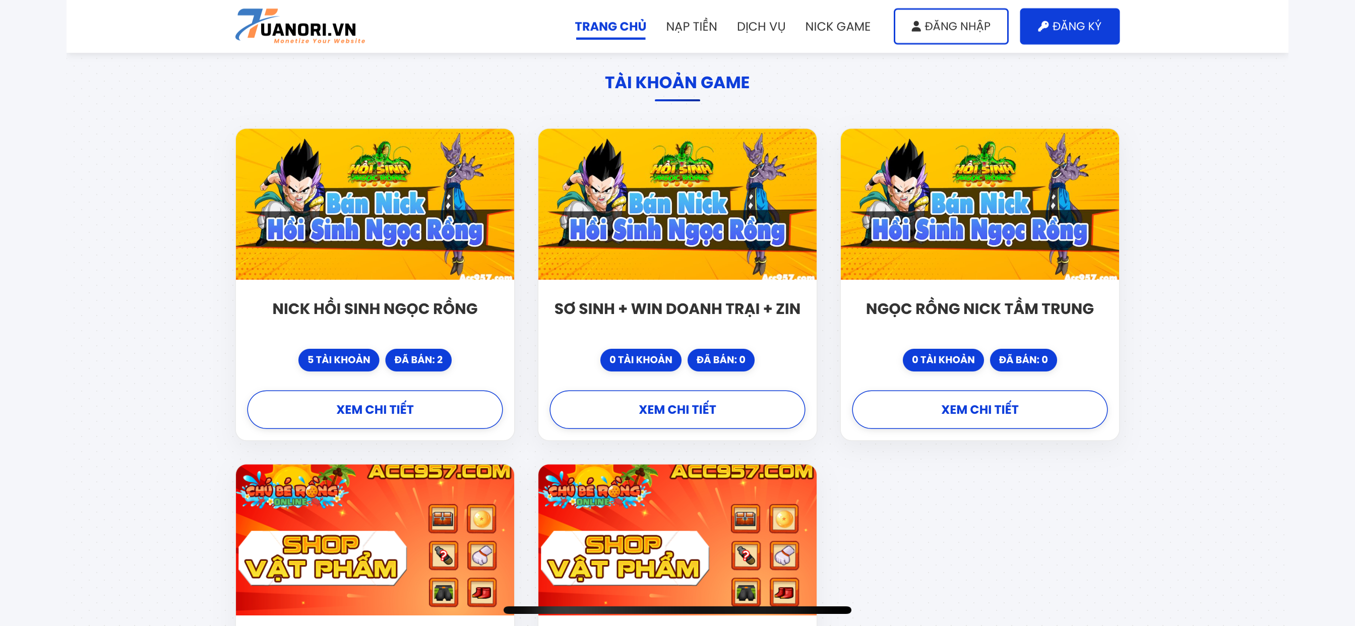 [TUANORI.VN] SHOP BÁN ACC GAME V1